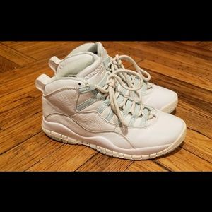 Air Jordan Retro 10 White/ Ice Green